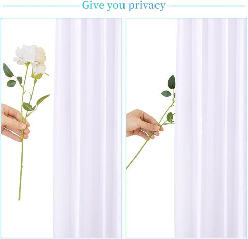 50ft x 10ft Wrinkle Free Ivory Wedding Backdrop Curtains for Party Bridal Shower Reception Decorations Ivory Fabric Curtain Backdrops Drapes for Photography Baby Shower Birthday Background in Saudi Arabia