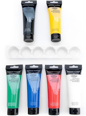 Royal & Langnickel Artist Tube Paint with Bonus Brushes, 120ml, 6-Pack in Saudi Arabia