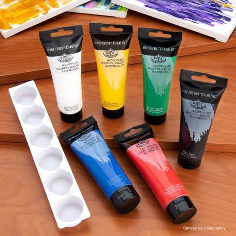 Royal & Langnickel Artist Tube Paint with Bonus Brushes, 120ml, 6-Pack in Saudi Arabia