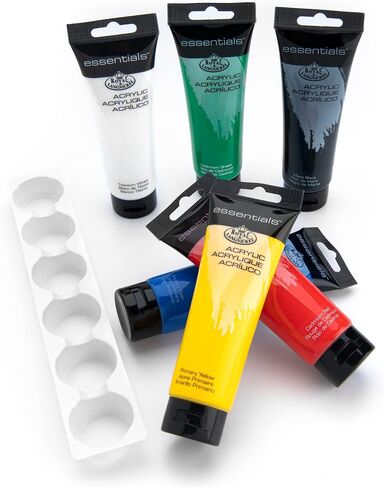 Royal & Langnickel Artist Tube Paint with Bonus Brushes, 120ml, 6-Pack in Saudi Arabia