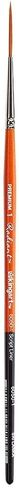 KINGART Premium Radiant 6050-4SCRIPT Liner Series Artist Brush, Synthetic Taklon Hair, Short Handle, for Acrylic, Oil and Watercolor Painting, Size 4 in Kuwait