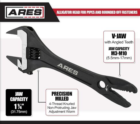 مفتاح ربط قصير قابل للتعديل ARES 70303-53 مم - تصميم قصير ونحيف للغاية للوصول السريع إلى المساحات الضيقة - الفم أعمق بنسبة 30 بالمائة من المعتاد in Kuwait