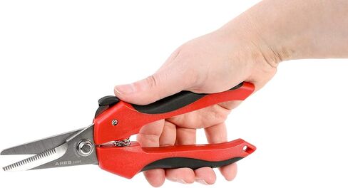 ARES 21005 - مقصات كهربائية احترافية مقاس 6 بوصات مع غمد - توفر شفرات الفولاذ المقاوم للصدأ المسننة عالية الصلابة قوة فائقة - يحافظ غمد الشفرة على الحدة ويمنع التآكل in Kuwait