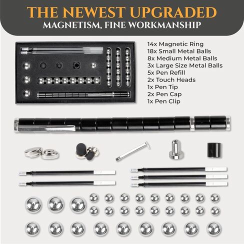 Magnetic Fidget Pen - Multifunctional Stress Relief Transformer Metal Pen - Cool Decompression Deformable Pens for Adults, Boys and Girls in Saudi Arabia