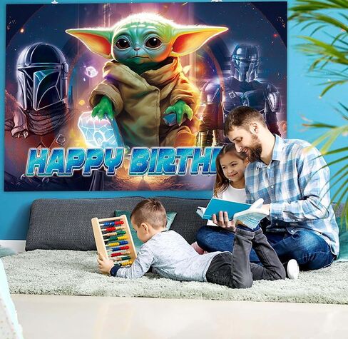 خلفية عيد ميلاد سعيد لزينة عيد ميلاد الأطفال، خلفية صور كرتونية أنيمي لوازم الحفلات للأطفال الأولاد والبنات in Saudi Arabia
