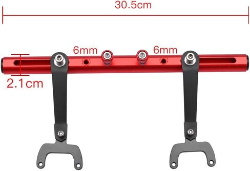 Motorcycle Mutifunctional Cross Bar Balance bar GPS Navigation Handlebar Bracket Extension Compatible with Suzuki Burgman 400 '98-'22 (Blue) in Saudi Arabia