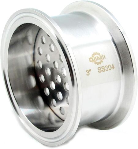 QiiMii Tri Clamp Filter Plate - High Pressure Sanitary Fitting with 6mm Holes, 2" Tri Clamp Size in Kuwait