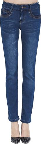 Camii Mia-Womens-Fleece-lined-Jeans-Winter Jeans بناطيل تدفئة حرارية من قماش الدنيم Jeggings مقاس نحيف in Kuwait