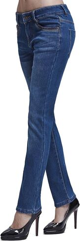 Camii Mia-Womens-Fleece-lined-Jeans-Winter Jeans بناطيل تدفئة حرارية من قماش الدنيم Jeggings مقاس نحيف in Kuwait