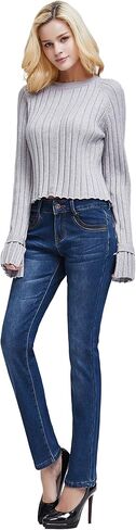 Camii Mia-Womens-Fleece-lined-Jeans-Winter Jeans بناطيل تدفئة حرارية من قماش الدنيم Jeggings مقاس نحيف in Kuwait