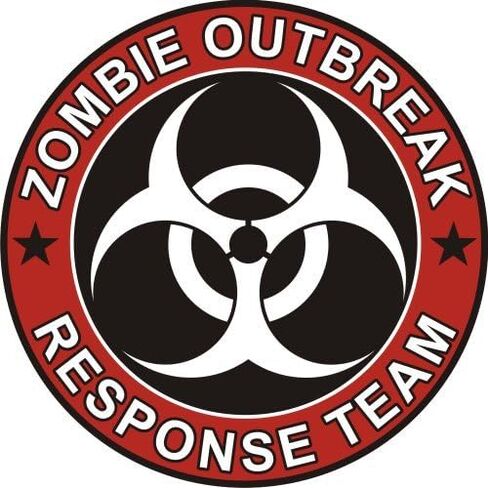 حزمة من 2-3 بوصات - ملصق Zombie Outbreak Response Team الرائع من الفينيل ملصق ممتص للصدمات جرافيك للسيارة والكمبيوتر المحمول والشاحنات وزجاجات المياه وصندوق الغداء ولوح التزلج in Kuwait