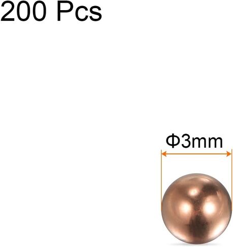 200pcs 3mm Precision Solid Copper Bearing Balls for Bearings Valves Decoration in Saudi Arabia