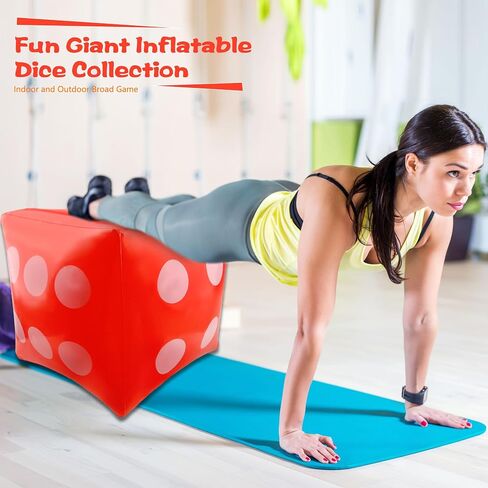 8 Pack Jumbo Inflatable Dice Large Blow Up Dice Giant Dice Game Toys for Outdoor Board Game Summer Beach Swimming Pool Party Props (Color Style 2) in Saudi Arabia