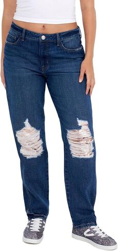 Seven7 Women's Misses Mirrorball Straight Jean in Saudi Arabia
