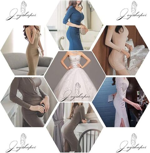 JOYSHAPER حريمي زلات كاملة تحت الفستان، رقبة على شكل حرف V، تحكم في البطن، ملابس تنحيف الجسم in Kuwait