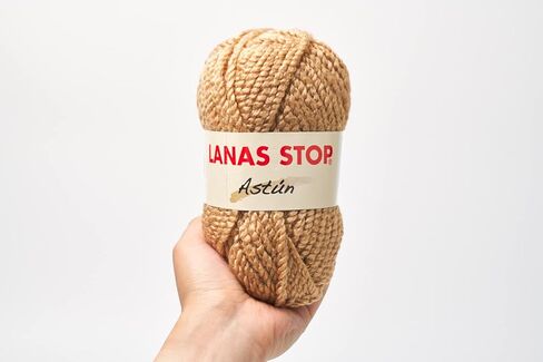 Astun 4 Skeins 45% صوف صوف ناعم ورقيق ضخم للبطانية والسترة والأوشحة، إجمالي 276 ياردة/11.28 أونصة (رمادي) in Kuwait