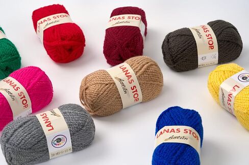 Astun 4 Skeins 45% صوف صوف ناعم ورقيق ضخم للبطانية والسترة والأوشحة، إجمالي 276 ياردة/11.28 أونصة (رمادي) in Kuwait