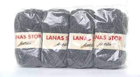 Astun 4 Skeins 45% Wool Soft and Fluffy Bulky Wool Yarn for Blanket, Sweater and Scarves, Total 276 Yards/11.28oz (Deep Purple) in Kuwait