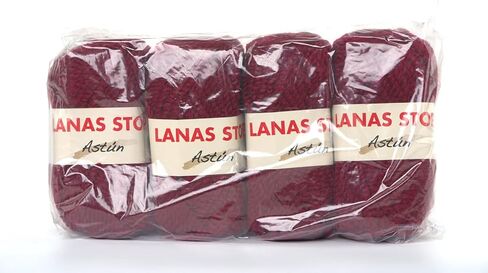 Astun 4 Skeins 45% صوف صوف ناعم ورقيق ضخم للبطانية والسترة والأوشحة، إجمالي 276 ياردة/11.28 أونصة (رمادي) in Kuwait