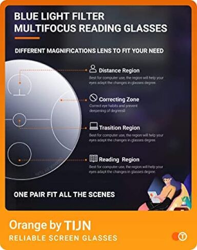 TIJN Blue Light Blocking Glasses, Anti Eyestrain,Computer Reading Glasses,Cateye Gaming Glasses,TV Glasses for Women Men in Kuwait