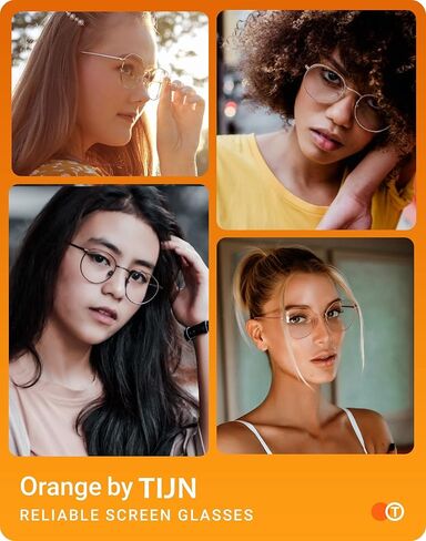 TIJN Blue Light Blocking Glasses, Anti Eyestrain,Computer Reading Glasses,Cateye Gaming Glasses,TV Glasses for Women Men in Kuwait