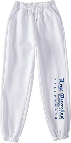 COZYEASE Women's Letter Print High Waist Drawstring Pants Sweatpants Joggers Trousers in Saudi Arabia
