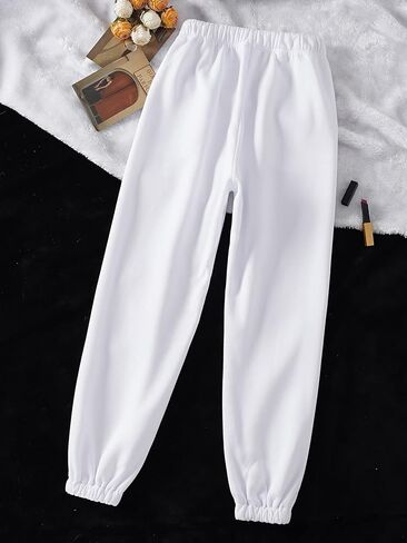 COZYEASE Women's Letter Print High Waist Drawstring Pants Sweatpants Joggers Trousers in Saudi Arabia