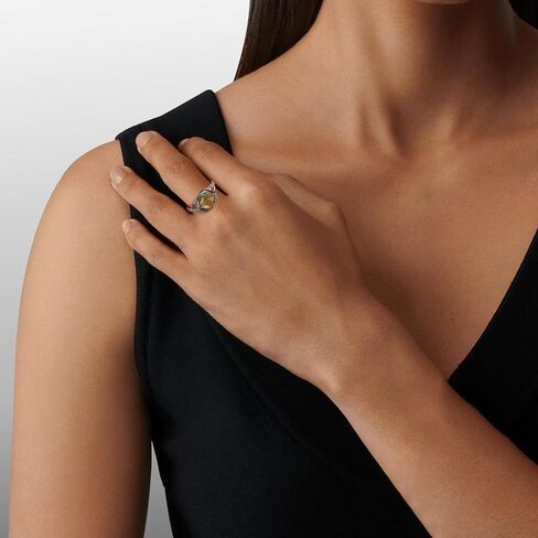 18K مطلية بالذهب زركون بيان الدائري مصمم 7 مللي متر تشيكوسلوفاكيا Signet الدائري للنساء الزفاف حفلة خطوبة مجوهرات هدية in Kuwait