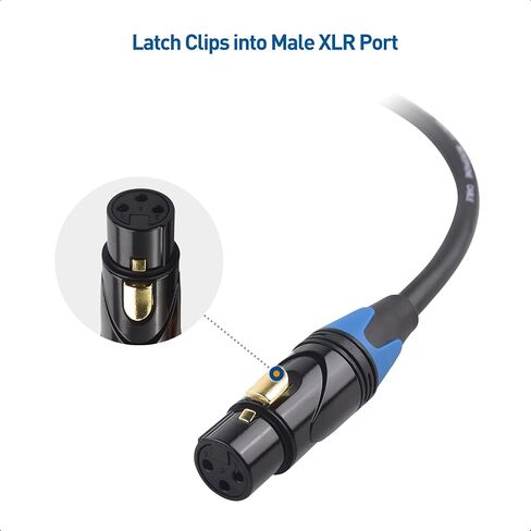 Cable Matters 3-Pack Color-Coded Premium Shielded XLR Cables 6 Feet, Oxygen-Free Copper (OFC) XLR Male to Female Cord/Colored XLR Microphone Cable/Mic Cable in Saudi Arabia