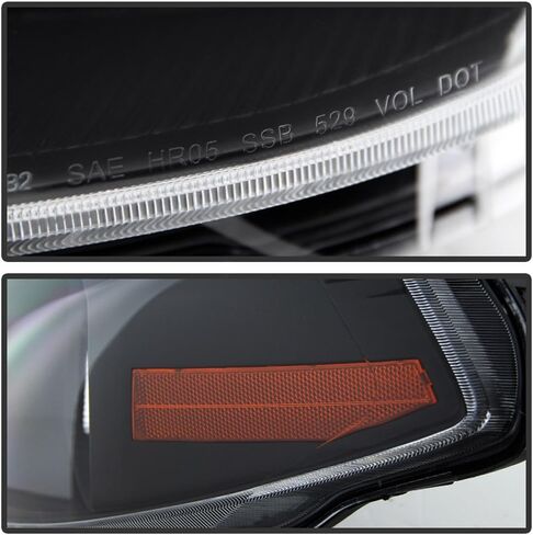 ACANII-For 2007-2012 نيسان فيرسا أسود الإسكان المصابيح الأمامية مجموعة استبدال زوج سائق + جانب الركاب in Kuwait