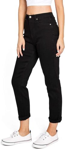 Women's Juniors High Rise Baggy Straight Leg Jeans in Saudi Arabia
