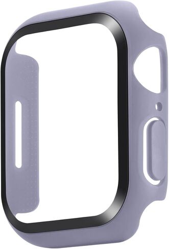 حافظة متوافقة مع Apple Watch Series 8 Series 7 45mm & 41mm، غطاء حماية كامل وصلب رفيع للغاية لساعة Apple Series 8 Series 7 مع طبقة من الزجاج المقوى للنساء والرجال in Kuwait