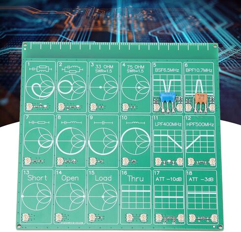 لوحة اختبار التردد، مجموعة تجريبية للوحة اختبار التردد RF NanoVNA RF وحدة اختبار لوحة مرشح وحدة المخفف لتعلم محلل شبكة المتجهات in Saudi Arabia