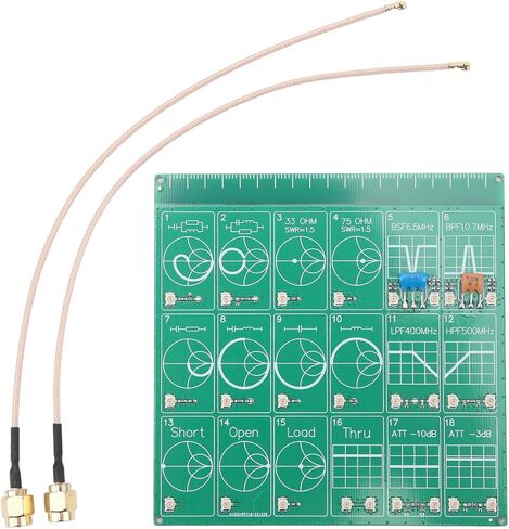 لوحة اختبار التردد، مجموعة تجريبية للوحة اختبار التردد RF NanoVNA RF وحدة اختبار لوحة مرشح وحدة المخفف لتعلم محلل شبكة المتجهات in Saudi Arabia