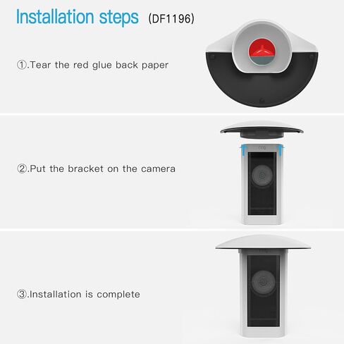 غطاء واقي من المطر للتثبيت على الحائط متوافق مع كاميرا Stick Up Cam Pro (أسود) in Kuwait