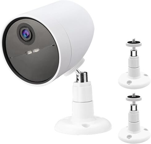 عبوتان من حامل التثبيت على الحائط المتوافق مع كاميرا الأمان اللاسلكية الخارجية SimpliSafe، دعامة تثبيت كاميرا المراقبة القابلة للتعديل مع خيط لولبي 1/4 بوصة in Kuwait