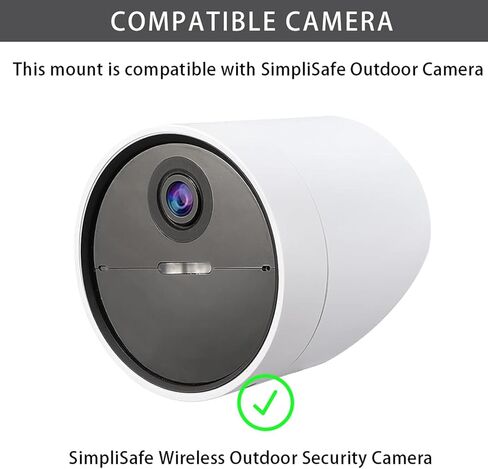 عبوتان من حامل التثبيت على الحائط المتوافق مع كاميرا الأمان اللاسلكية الخارجية SimpliSafe، دعامة تثبيت كاميرا المراقبة القابلة للتعديل مع خيط لولبي 1/4 بوصة in Kuwait