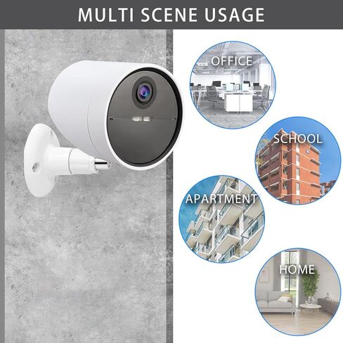 عبوتان من حامل التثبيت على الحائط المتوافق مع كاميرا الأمان اللاسلكية الخارجية SimpliSafe، دعامة تثبيت كاميرا المراقبة القابلة للتعديل مع خيط لولبي 1/4 بوصة in Kuwait