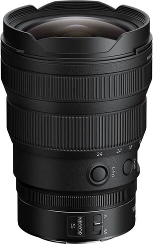 عدسة تكبير Nikon NIKKOR Z مقاس 14-24 مم f/2.8 S لكاميرات Nikon Z (20097) + حافظة غطاء + مجموعة تنظيف in Saudi Arabia
