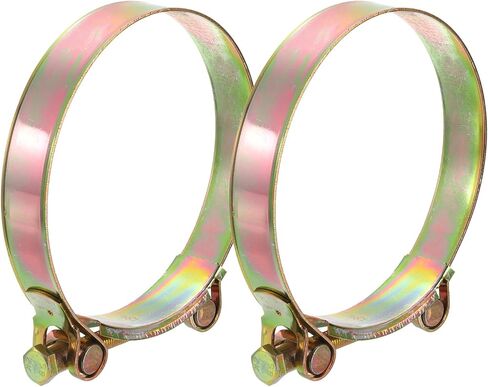 uxcell 2Pcs T-Bolt Hose Clamps, 68-73mm/2.68"-2.87" ID Range, Iron Radiator Hose Clamp Intake Clamp for Truck Exhaust in Saudi Arabia