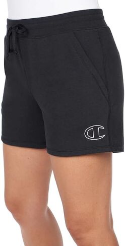 Champion Ladies' French Terry Sueded Short (US, Alpha, XX-Large, Regular, Regular, Black) in Saudi Arabia