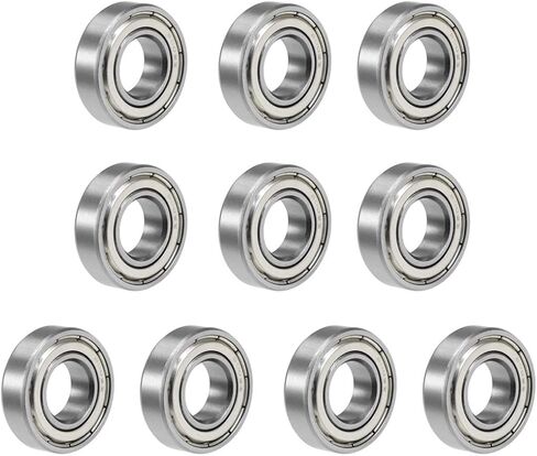 10 قطعة 6002ZZ 15x32x9 مللي متر 6002 6002Z الكرات الأخدود العميق تحمل الصلب مزدوجة محمية in Kuwait