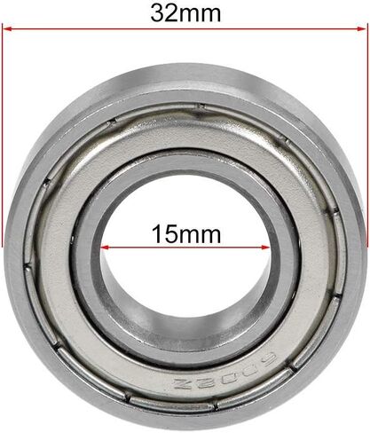 10 قطعة 6002ZZ 15x32x9 مللي متر 6002 6002Z الكرات الأخدود العميق تحمل الصلب مزدوجة محمية in Kuwait