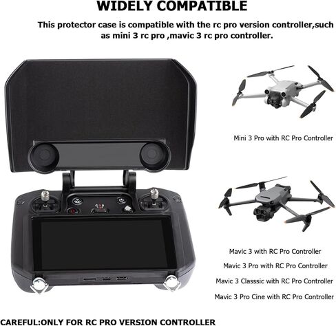 غطاء حماية شاشة Mini 3 RC Pro، غطاء حماية لجهاز التحكم 2 في 1 وغطاء حماية من الشمس لـ DJI Mini 3 Pro /DJI Mavic 3 مع ملحقات طائرة بدون طيار للتحكم RC PRO (لـ RC Pro in Kuwait