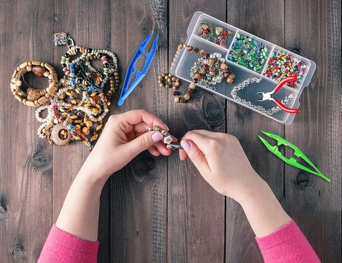 5 قطع من ملاقط الخرز، ملاقط بلاستيكية للخرز للأطفال، مشغولات يدوية ذاتية الصنع in Kuwait