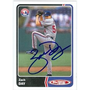 Autograph Warehouse 38366 Zach Day Autographed Baseball Card Montreal Expos 2003 Topps No. 782 in Saudi Arabia