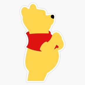 Pooh Bear Sticker Vinyl Waterproof Sticker Decal Car Laptop Wall Window Bumper Sticker 5" in Saudi Arabia