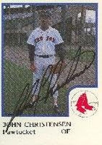 John Christensen Pawtucket Sox - Sox Affiliate 1986 Pro Cards card - بطاقة League Minor. يأتي هذا العنصر مع شهادة أصالة من رياضة السيارات. موقعة - البيسبول in Saudi Arabia