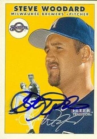 Autograph Warehouse 48262 Steve Woodard Autographed Baseball Card Milwaukee Brewers 2000 Fleer No .21 in Saudi Arabia
