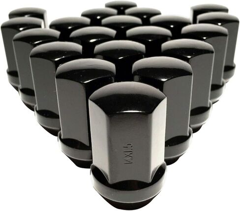 Coyote - 20 Black 14x1.5 OEM Lug Nuts متوافقة مع RAM 1500 Durango Factory Wheel Lugs 1.5 " in Saudi Arabia